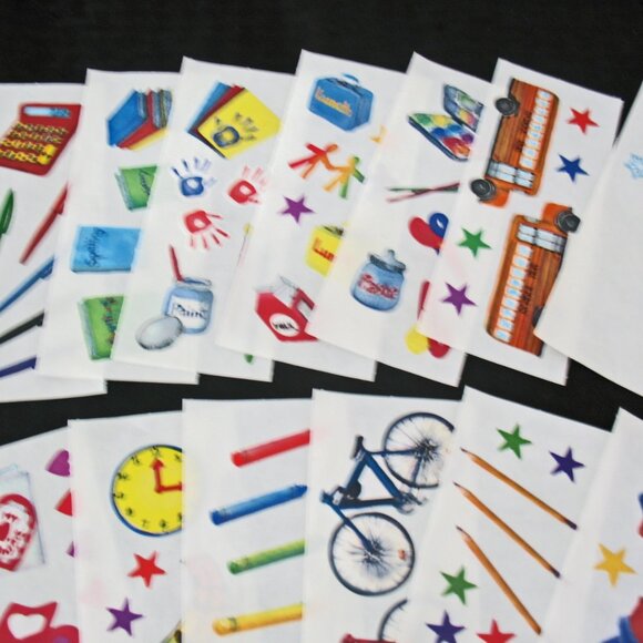 Scrapbooking Lot School, Computer, School bus, Schoolhouse, Math, Science, Art. - Picture 5 of 9